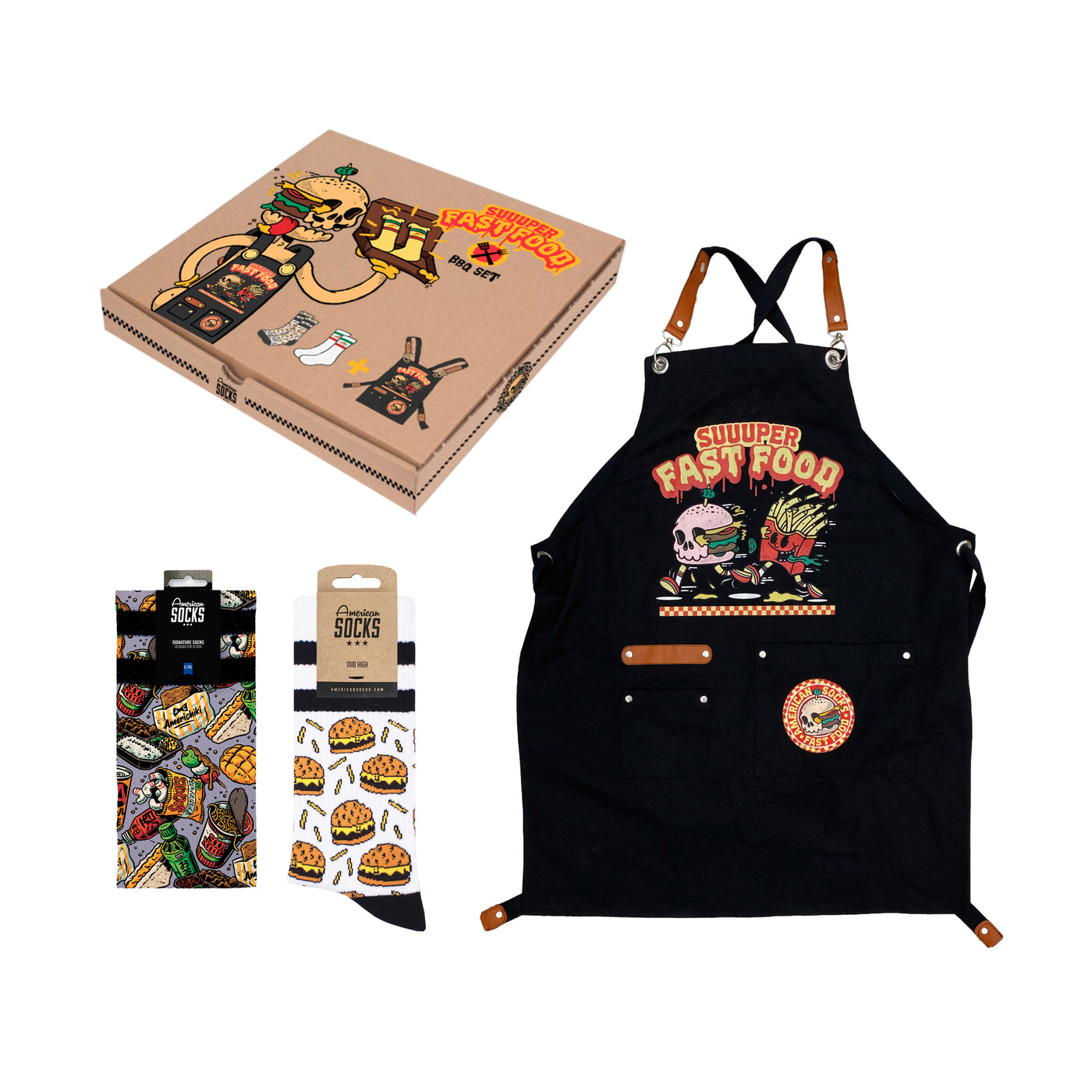 BBQ Set - Suuuper Fast Food - AmericanSocks