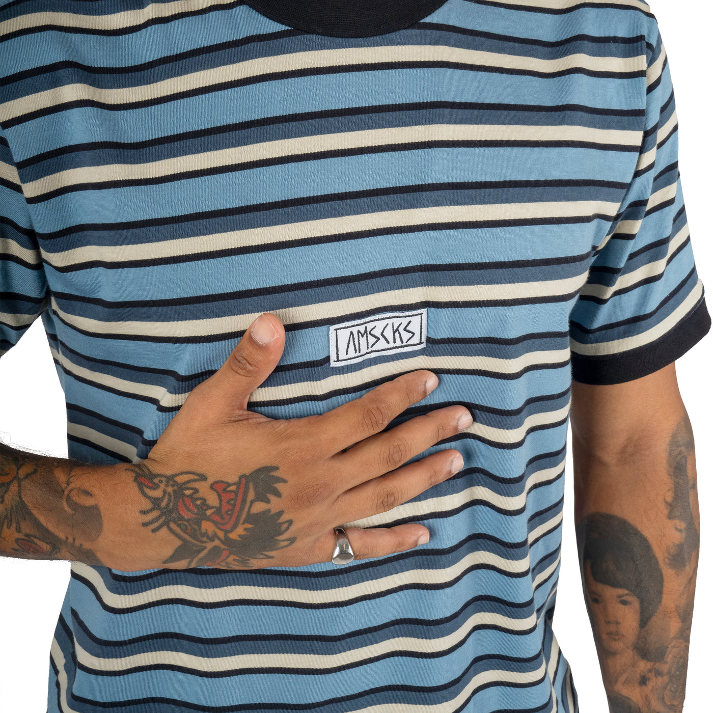 AMSCKS Striped Blue - Camiseta
