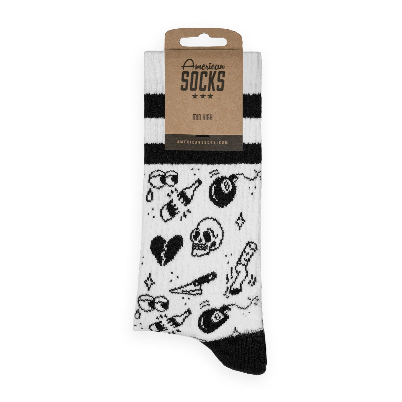 Flash Tattoo - Mid High - AmericanSocks